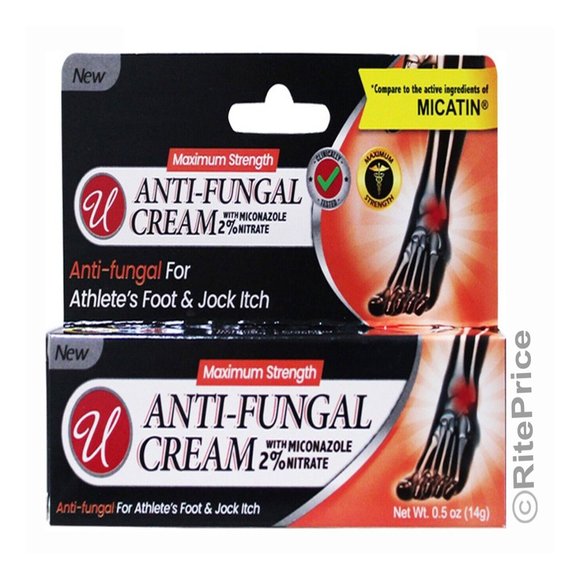 Miconazole Nitrate 2% Antifungal Cream 0.5 oz for Athletes Foot (1 Pack) - New - Picture 2 of 10